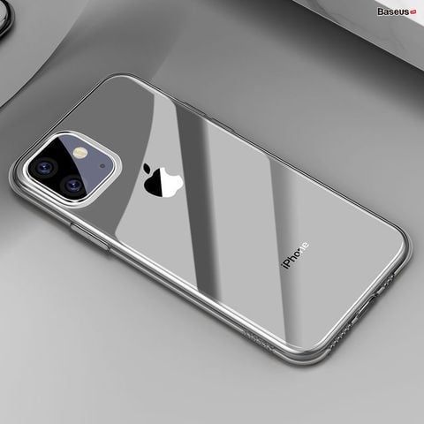 Ốp lưng trong suốt Baseus Simplicity Series – TPU mềm, siêu mỏng, chống trầy, cho iPhone 11/Pro/Pro Max (2019)
