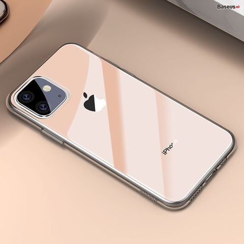 Ốp lưng trong suốt Baseus Simplicity Series – TPU mềm, siêu mỏng, chống trầy, cho iPhone 11/Pro/Pro Max (2019)