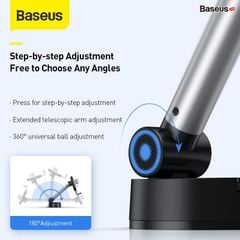 Bộ giá treo điện thoại dùng gắn kính hoặc táp lô trên xe hơi Baseus Simplism Gravity (Car Mount/Holder with Suction Base)