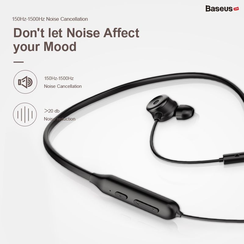 Tai nghe thể thao, chống ồn chủ động Baseus SIMU S15 (Active Noise Reduction, ANC Wireless Sport Earphone)
