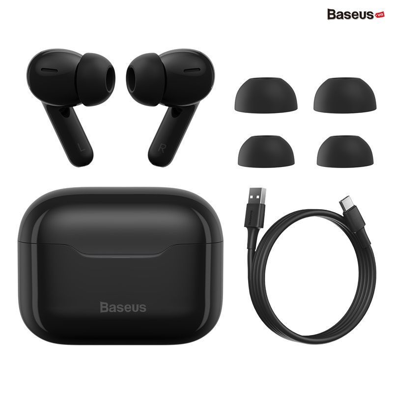 Tai nghe TWS chống ồn chủ động Baseus SIMU ANC S1/S1 Pro True Wireless Earphone (Chống ồn chủ động, Xuyên Âm, Hi Fi/Stereo, AAC/SBS, Dual Core DSP)