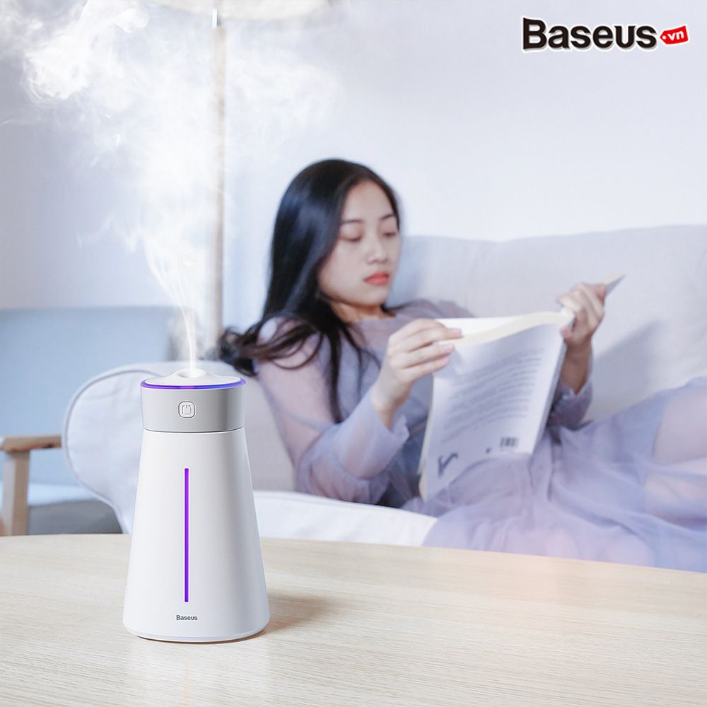 Máy phun sương, tạo ẩm, lọc không khí Baseus Slim Waist humidifier (380ml, USB 5V, Ultrasonic Air Diffuser/ Humidifier Atomizer)