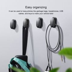 Miếng dán móc treo đa năng Baseus Small Shell Vehicle Hook LV499 ( 4PCS ,Sticker Paste Holder)