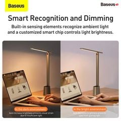 Đèn để bàn thông minh Baseus Smart Eye Series Charging Folding Reading Desk Lamp (Cảm biến ánh sáng tự động, pin sạc, 3000k - 6000k Full-Spectrum, Foldable and Rechargeable Reading Lamp)