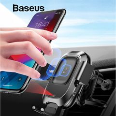 Đế giữ điện thoại trên xe hơi tích hợp sạc không dây Baseus Smart Vehicle Bracket 10W Wireless Charger