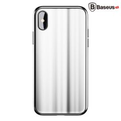 Ốp lưng kính tráng gương 3D Baseus Sparkling Case LV218 cho iPhone X (3D Glass + TPU)