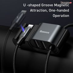 Cáp sạc Baseus LV720 – Lightning tích hợp 2 cổng USB, cấp nguồn ghế sau ô tô, USB to iP + Dual USB, tiện lợi và gọn gàng
