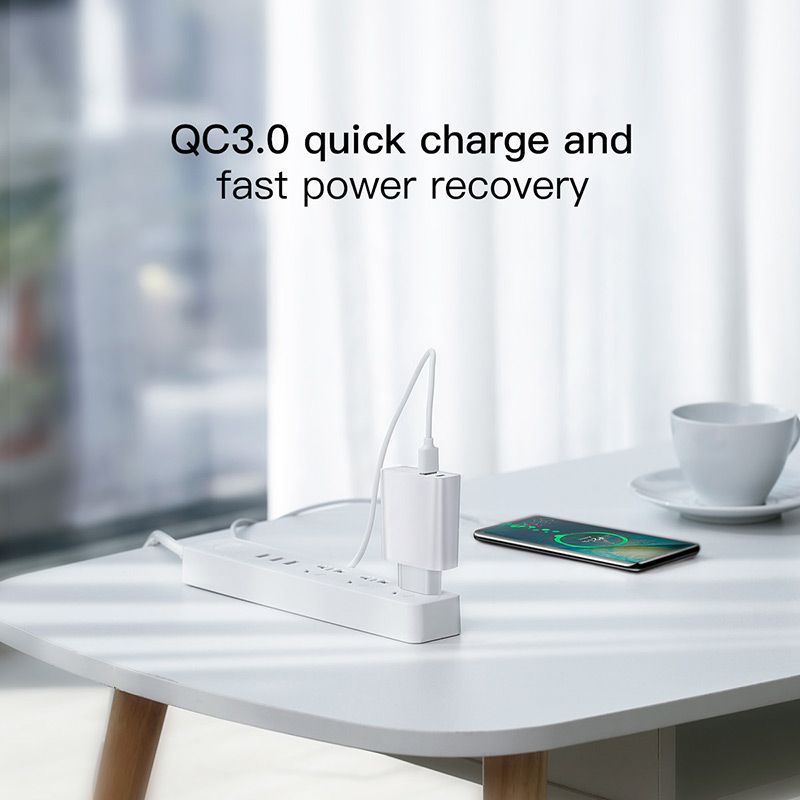 Bộ sạc nhanh đa năng Baseus Speed Dual Quick charger 30W dùng cho iPhone/ iPad/ Samsung/ Huawei (2 Port, Dual USB QC3.0 / USB QC3.0 + Type C PD)