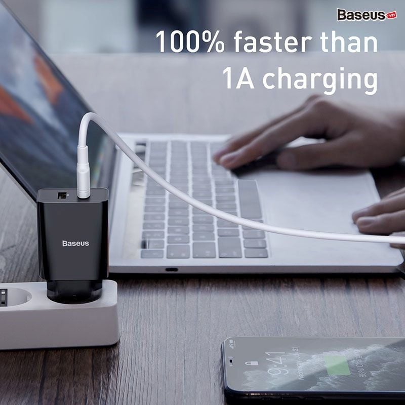 Cốc sạc Baseus Speed Mini Dual U Charger (10.5W)