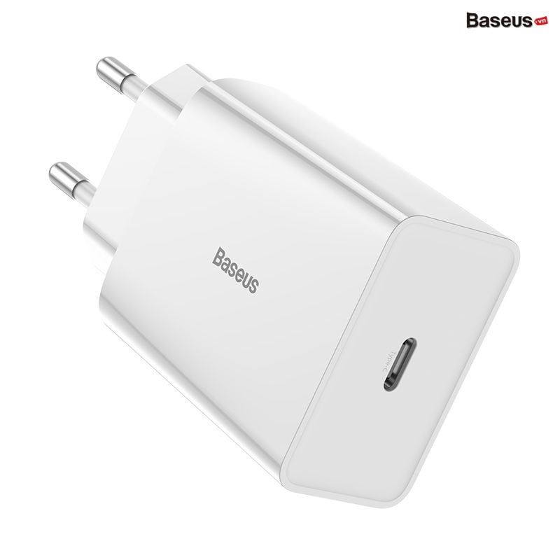 Cốc sạc nhanh Baseus Speed Mini QC/PD 18W (USB/Dual USB/Type C, PD/ Quick Charger)