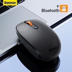 Chuột không dây Bluetooth & 2.4GHz Baseus F01B Tri-Mode Wireless Mouse Baby cho Laptop/Macbook/iPad/Tablet (1600dpi, 3 in 1 Wireless Mode 2.4GHz/Bluetooth 5.0/BT3.0)