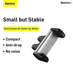 Bộ đế giữ điện thoại dùng cho xe hơi Baseus Steel Cannon Air Outlet Car Mount (nhỏ gọn, gắn khe gió)