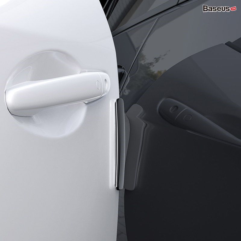 Bộ 4 miếng dán cửa xe ô tô chống trầy Baseus Streamlined Car Door Bumper Strip (2 x Thin Ones + 2 x Thick Ones)