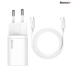 Bộ sạc nhanh Baseus Super Si 1C 25W Quick Charger Sets (PD/QC3.0 Quick charger, With Cable)