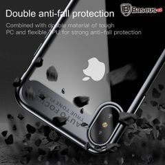 Ốp lưng trong suốt chống sốc Baseus Suthin Case cho iPhone X ( PC+TPU Hybrid Armor Case)