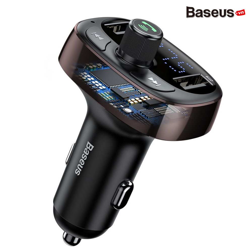 Bộ tẩu sạc đa năng trên xe hơi Baseus S09 T-Typed Wireless MP3 Car Charger