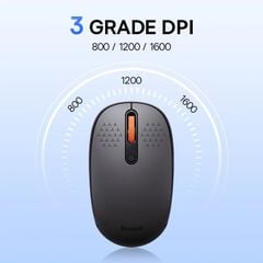 Chuột không dây Baseus F01B – 3 chế độ: 2.4GHz/Bluetooth 5.0/3.0, 1600dpi, dùng cho laptop, MacBook, iPad