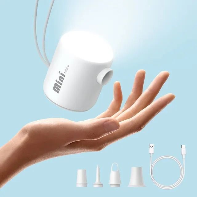 Máy Bơm Hơi Mini Kiêm Hút Chân Không Baseus PocketGo Portable (230L/min, 3500Pa)