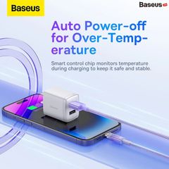 Cáp sạc nhanh tự ngắt Baseus Explorer Series 2 – USB A to Lightning 2.4A, cho iPhone/iPad, sạc thông minh, chống quá nhiệt