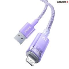 Cáp sạc nhanh tự ngắt Baseus Explorer Series 2 – USB A to Lightning 2.4A, cho iPhone/iPad, sạc thông minh, chống quá nhiệt