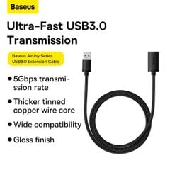 Cáp Nối Dài USB3.0 Baseus AirJoy Series Extension Cable (USB3.0 Male to USB3.0 Female)