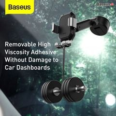 Giá đỡ điện thoại hút chân không dùng gắn kính hoặc táp lô trên xe hơi Baseus Tank Gravity Car Mount (Suction Base Holder for Car)