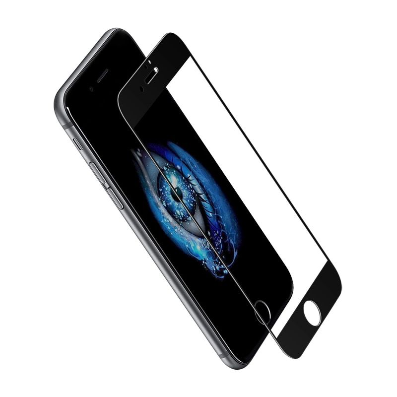 Kính cường lực 3D full viền Baseus 0.2mm – siêu mỏng, phủ toàn màn, cho iPhone 7/8/Plus, chống trầy, bảo vệ tối ưu
