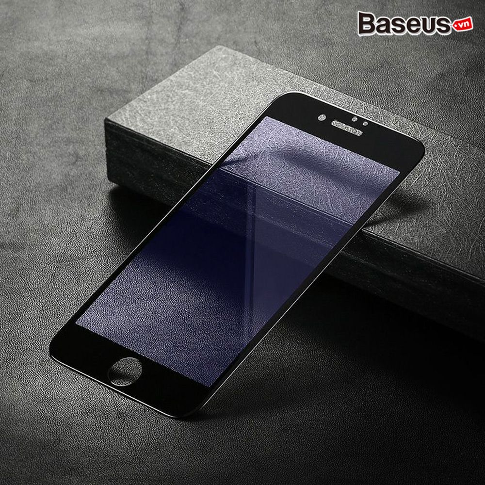 Kính cường lực 3D full viền Baseus 0.2mm – siêu mỏng, phủ toàn màn, cho iPhone 7/8/Plus, chống trầy, bảo vệ tối ưu