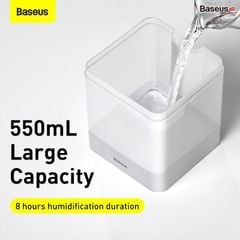 Máy phun sương tạo ẩm để bàn Baseus Time Magic Box Humidifier (550ml, 8 hours, Aromatherapy & Humidification)