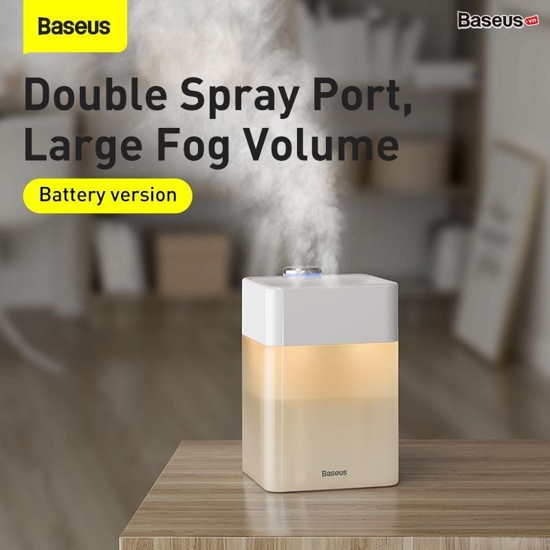 Máy phun sương tạo ẩm để bàn Baseus Time Magic Box Humidifier (550ml, 8 hours, Aromatherapy & Humidification)