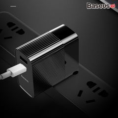 Bộ sạc nhanh đa năng Baseus Transun Series Type-C PD3.0 + USB Quick charger cho Smartphone/ Tablet/ Macbook (3A, 29W, USB + Type C PD Auto Voltage  Travel Charger)