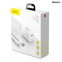 Bộ sạc nhanh du lịch đa năng Baseus Traveler Series PD/ QC3.0 18W dùng cho iPhone (Combo Củ sạc + Cáp C to Ligntning )