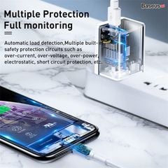 Bộ sạc nhanh du lịch đa năng Baseus Traveler Series PD/ QC3.0 18W dùng cho iPhone (Combo Củ sạc + Cáp C to Ligntning )