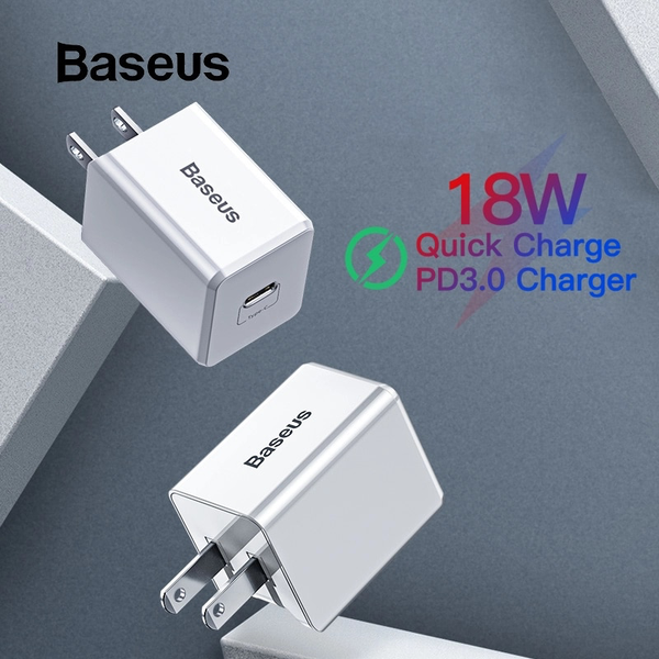 Bộ sạc nhanh du lịch đa năng Baseus Traveler Series PD/ QC3.0 dùng cho iPhone (18W, Type C support Power Delivery, 100V-240V 50Hz/60Hz)