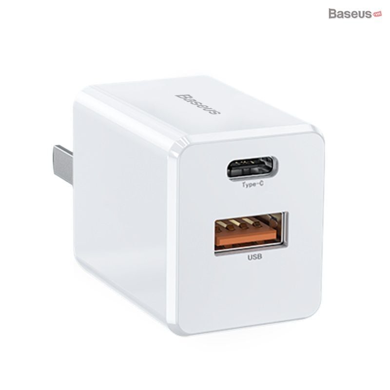 Bộ sạc nhanh đa năng Baseus Traveler Series PPS/ PD / QC 3.0 18W Quick Charger (USB + Type C)