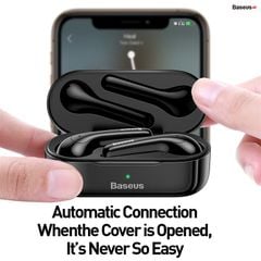 Tai nghe không dây cảm ứng Baseus Encok True Wireless Earphones W07 (Bluetooth 5.0, Touchable and intelligent Noise Reduction, IP55 Waterproof TWS Earphones)