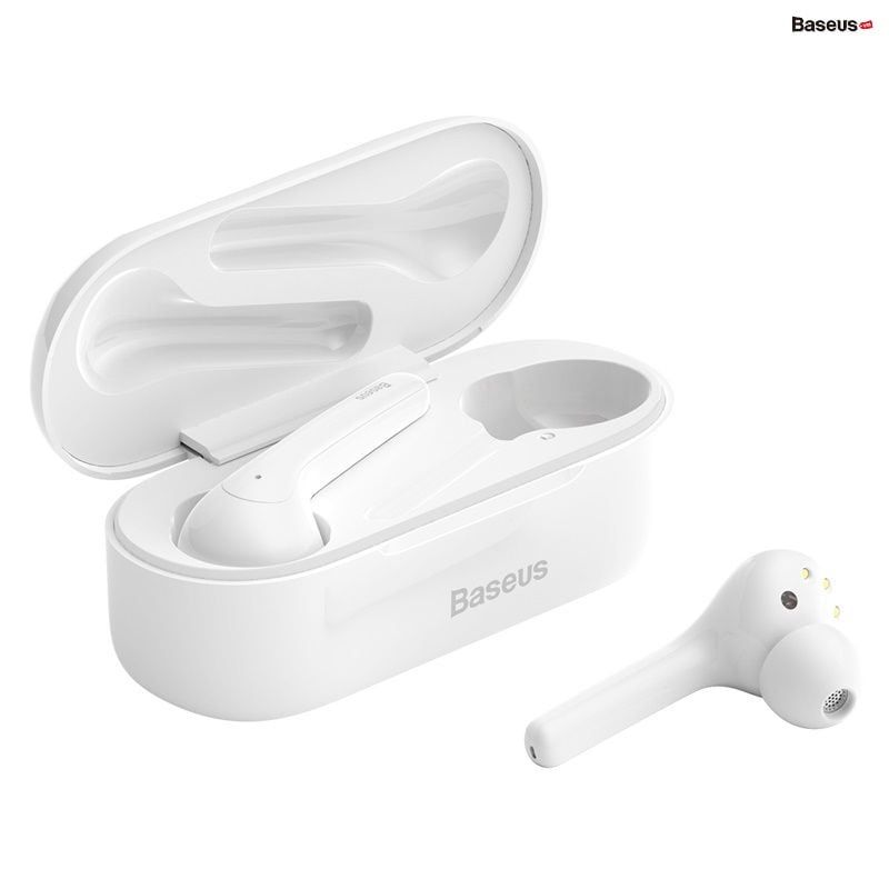 Tai nghe không dây cảm ứng Baseus Encok True Wireless Earphones W07 (Bluetooth 5.0, Touchable and intelligent Noise Reduction, IP55 Waterproof TWS Earphones)
