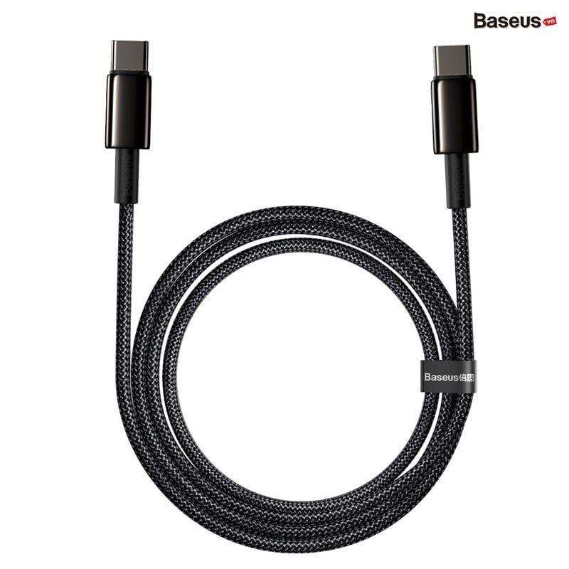 Cáp sạc nhanh và truyền dữ liệu Baseus Tungsten Gold Fast Charging Data Cable (100W)