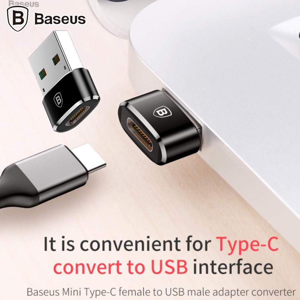 Đầu chuyển USB Type A sang USB Type C  tốc độ cao Baseus (USB Type C to Type A Adapter/ Converter)