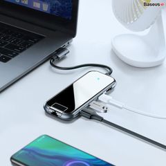 Hub chuyển đa năng Baseus Superlative Multifunctional 6 in 1 (Type-C to 3xUSB3.0+HDMI+RJ45+PD)