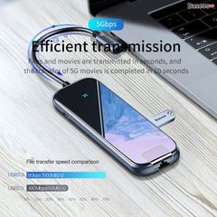 Hub chuyển đa năng Baseus Superlative Multifunctional 6 in 1 (Type-C to 3xUSB3.0+HDMI+RJ45+PD)