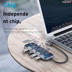 Hub chuyển đa năng Baseus Superlative Multifunctional 5 in 1 (Type-C to 4x USB3.0 + Type C PD)