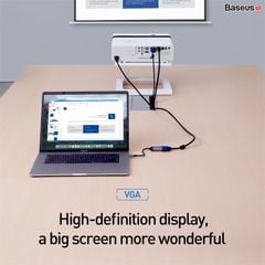 Bộ Hub chuyển đổi Baseus Enjoyment Series Type C HUB Convertor cho Smartphone/ iPad/ Laptop/ Macbook ( Type-C to HDMI/ VGA/ Mini DP + Type C PD)