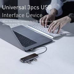 Hub chuyển đa năng Baseus Superlative Multifunctional 5 in 1 (Type-C to 3xUSB3.0+HDMI+PD)