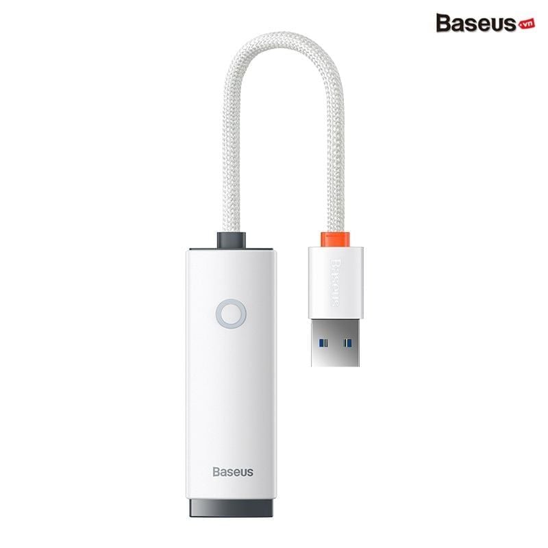 Hub Chuyển Đổi Kết Nối Baseus Lite Series Ethernet Adapter Type C to RJ45 LAN Port (100Mbps/1000Mbps)