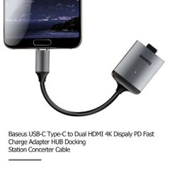 Hub chuyển Baseus Enjoy Series Type C to SD/TF Card Reader cho Smartphone/ Tablet/ iPad Pro2018/ Macbook