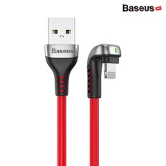 Cáp Lightning sạc và truyền dữ liệu tốc độ cao Baseus U-shaped Lamp Mobile Game cho iPhone/ iPad (2.4A, LED Light Fast Charging Cable)