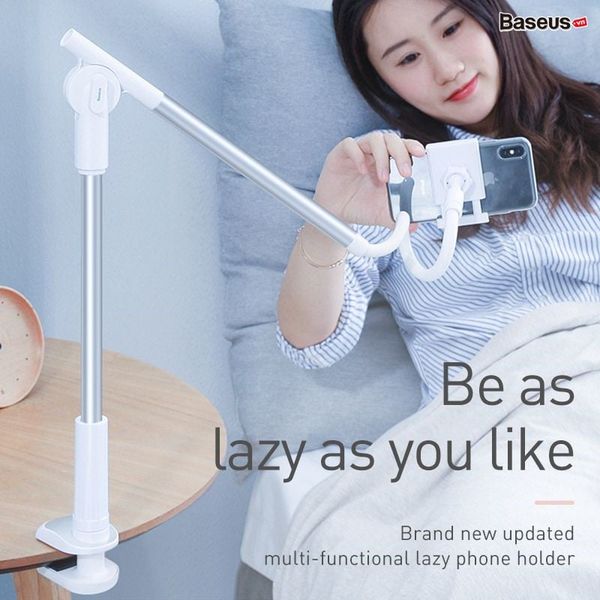 Bộ đế giữ điện thoại dạng kẹp, khung kim loại Baseus Unlimited Holder (Free Adjustment Lazy Phone holder)