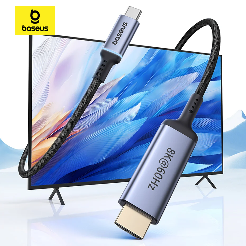 Cáp chuyển Type C to HDMI Baseus High Definition Series 8K/60Hz Adapter (1.5m, siêu nét)