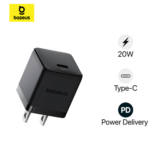 Củ Sạc Nhanh Baseus Palm 1C 20W (For iPhone/iPad/Samsung/Google Pixel)